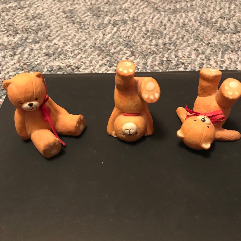 Vintage Homco Tumbling Bears (Set of 3)